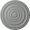 Ekena Millwork Carton Ceiling Medallion (For Canopies up to 2 5/8"), 12 5/8"OD x 1"P, Primed White CM13CA - alternate 1